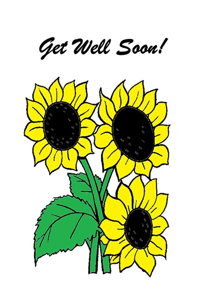 Get Well Sunflower